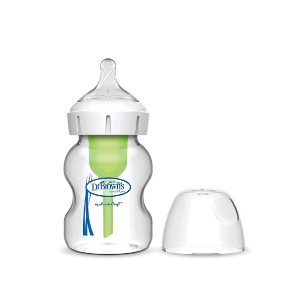 Dr. Brown's Natural Flow Anti-Colic Options+ Wide-Neck Baby Bottle - 150 ml