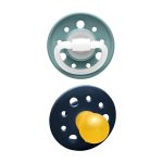 Nip Cherry Baby Orthodontic Shaped Baby Pacifier - Blue Gray And Dark Blue - Size 1 - (0-6m)