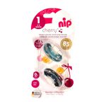 Nip Cherry Baby Orthodontic Shaped Baby Pacifier - Blue Gray And Dark Blue - Size 1 - (0-6m) - Image 4