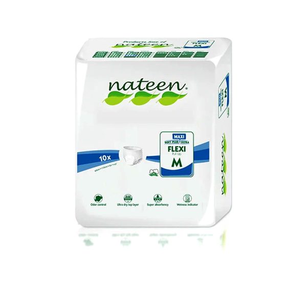 Nateen Soft Plus Max Ultra Plecy Pull Up Panty Pads - 10x - Medium
