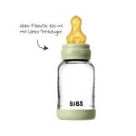 Bibs Heat Resistant Designed With Anti-Colic Function Baby Glass Bottle Complete Set - 120ml - Image 7