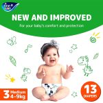Fine Baby Double Lock Diaper Medium 4-9kg (13pcs) - Image 2
