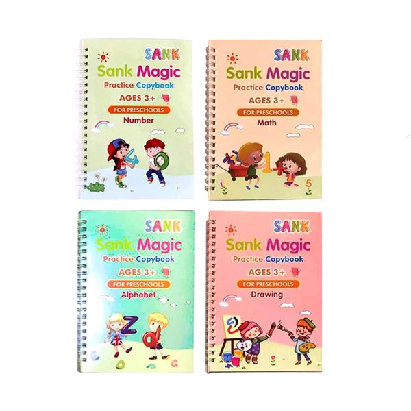 Sank Magic Practice Copybook - Ages 3+ (4-piece)