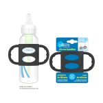 ⁦Dr. Brown's Brown s Milestones 100% Silicone Baby Bottle Handles - Black⁩ - الصورة ⁦2⁩