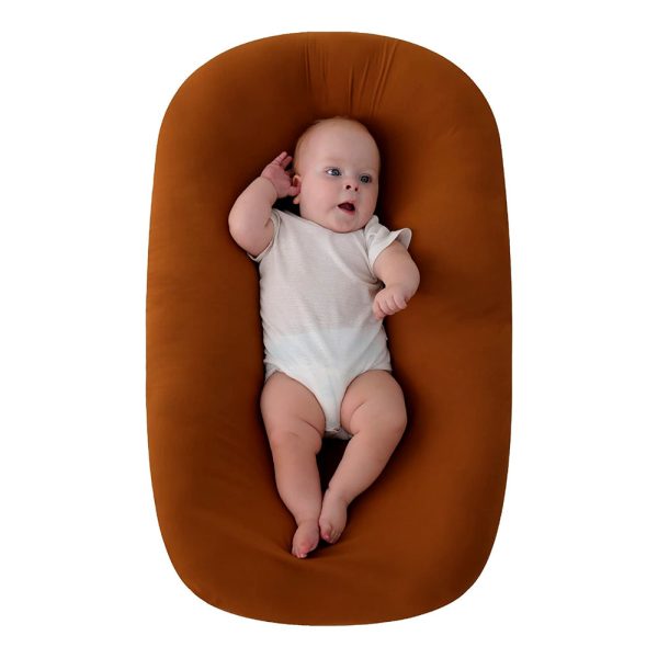 Moon Baby Lounger Portable and Adjustable Newborn Sleeper & Infant Floor Seat Cotton Fabric Suitable for 0-9 Months