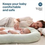 Moon Baby Lounger Portable and Adjustable Newborn Sleeper & Infant Floor Seat Cotton Fabric Suitable for 0-9 Months - Image 6