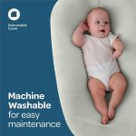 Moon Baby Lounger Portable and Adjustable Newborn Sleeper & Infant Floor Seat Cotton Fabric Suitable for 0-9 Months - Image 7