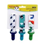 Mumoo Bear Pacifier Clip For Boys And Girls - Set Of 3