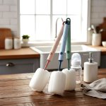 Hanso Long Handle Removable Sponge Head Baby Bottle Brush - Image 3