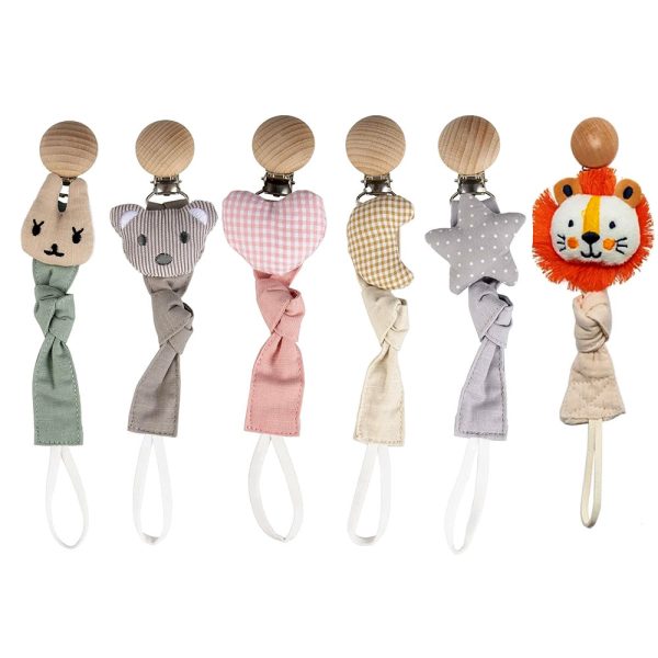 Ewams Cotton Pacifier Clips For Baby Boys & Girls