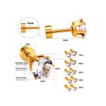 Ason Kexta Minimalist Rhinestone Earrings - Size 3mm - Suitable For Both Casual And Semi-formal Wear - Image 4