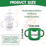 Azonee Baby Bottle Silicone Protector With Handles For Wide Neck Bottles - Image 5