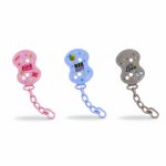 Chicco Easy Clip Chain Soother-Clipper – Pacifier Holder for Babies (0m+)
