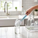 Philisenmall Kitchen Foam Sponge Bottle Cleaning Brush - Blue - Image 4