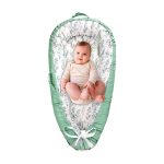 Dilimi Baby Lounger And Share A Sleeping Baby Nest - Green Leaf - Cozy Sleeping Space For Newborns And Infants
