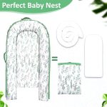 Dilimi Baby Lounger And Share A Sleeping Baby Nest - Green Leaf - Image 2