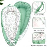 Dilimi Baby Lounger And Share A Sleeping Baby Nest - Green Leaf - Image 3