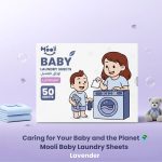Mooli Baby Laundry Sheets - Lavender - (50 sheets) - Image 6
