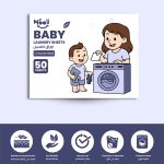 Mooli Baby Laundry Sheets - Unscented - (50 sheets) - Image 3