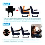 YHY Adjustable Airplane Seat Footrest - Travel Hammock Bed - Black - Image 5