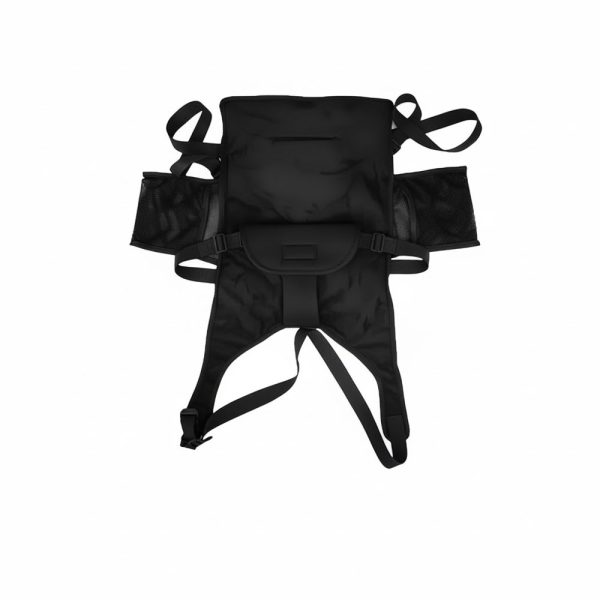 YHY Adjustable Airplane Seat Footrest - Travel Hammock Bed - Black