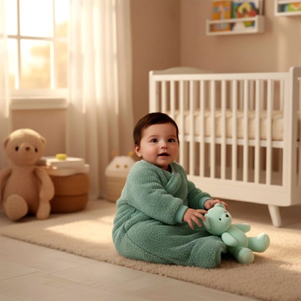 Mommbaby Baby Sleeping Swaddle Bag - Light Water Green