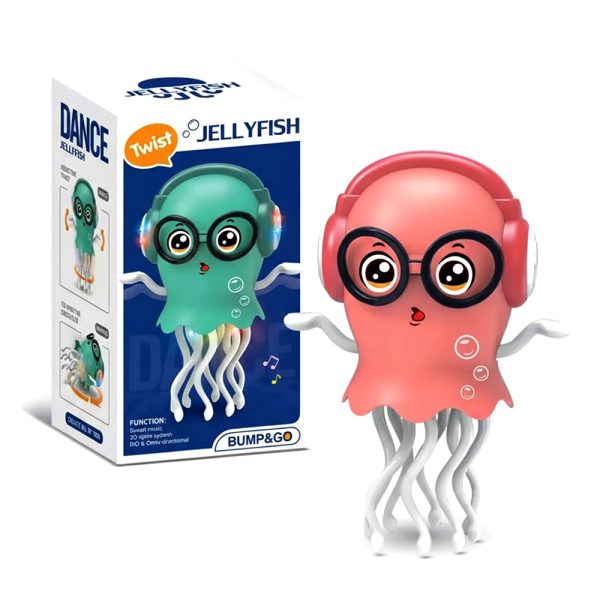 GCM Bump&Go Dance Jelly Fish Toy- Rose Red