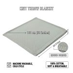 ⁦Opewod Newborn Nursery Baby Cotton Knit Blanket⁩ - الصورة ⁦9⁩