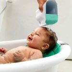 Easy Grip Bath Cup With Removable Rain Shower For Hair And Body Wash