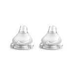 Monixa Silicone Off-Center Sippy Nipple 6-12m/+12m -2 pcs