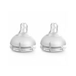 Monixa Silicone Off-Center Round Nipple 6-12m/+12m - 2 pcs
