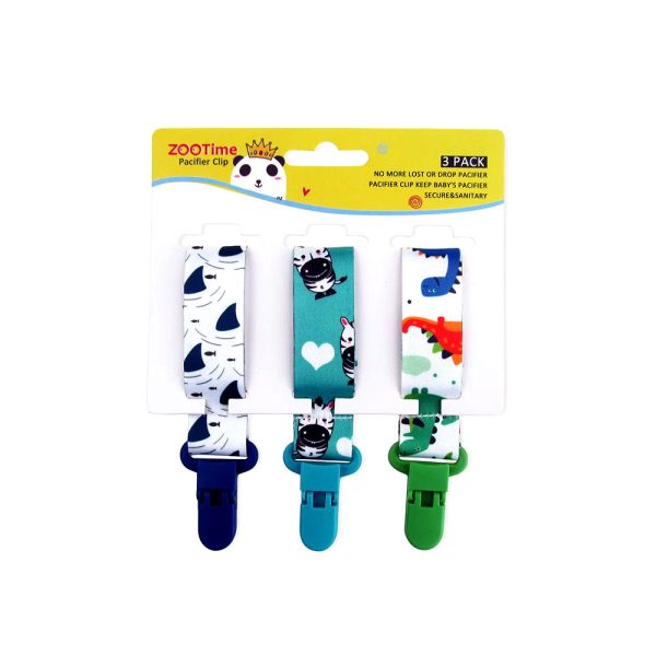 ZooTime Pacifier Clip - Pack Of 3