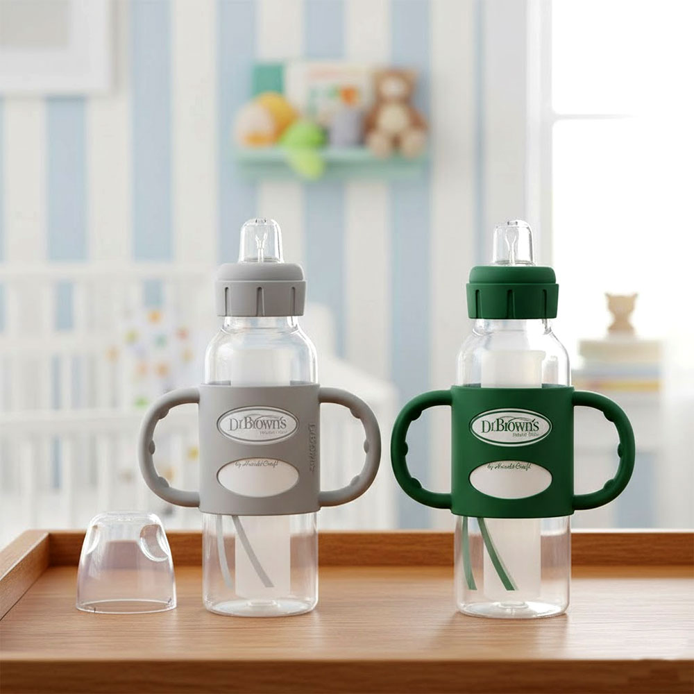 Untitled-9 Dr. Brown Narrow Sippy Spout Bottle 8 oz/250ml - Ideal For Transitioning From Bottle To Sippy Cup - Image 1