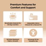 PharmEasy Abdominal Belt 8" Waist Trimmer - Gray - Image 4