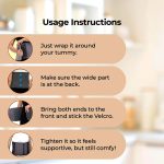 PharmEasy Abdominal Belt 8" Waist Trimmer - Gray - Image 5