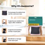 PharmEasy Abdominal Belt 8" Waist Trimmer - Gray - Image 6