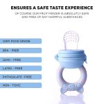 Baybee Silicone Fruit and Food Nibbler - Blue - Easy-to-Clean, Ideal for 6+ Months - Image 4
