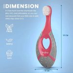 Baybee Ultra Soft Toothbrush BPA Free - Pink - Gum Care for Infants & Toddlers - Image 3