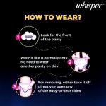Whisper Super Absorbent Period Panty L-XL (100-140CM) - 6 Panties - Image 8
