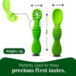 ⁦Chic Buddy Baby First Stage Spoon - Green⁩ - الصورة ⁦3⁩