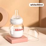 Minitutu Newborn Baby Glass Feeding Bottle - 0m+ - Image 6
