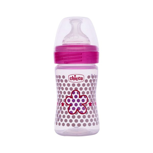 Chicco Well-Being Feeding Bottle 150 ml - Pink