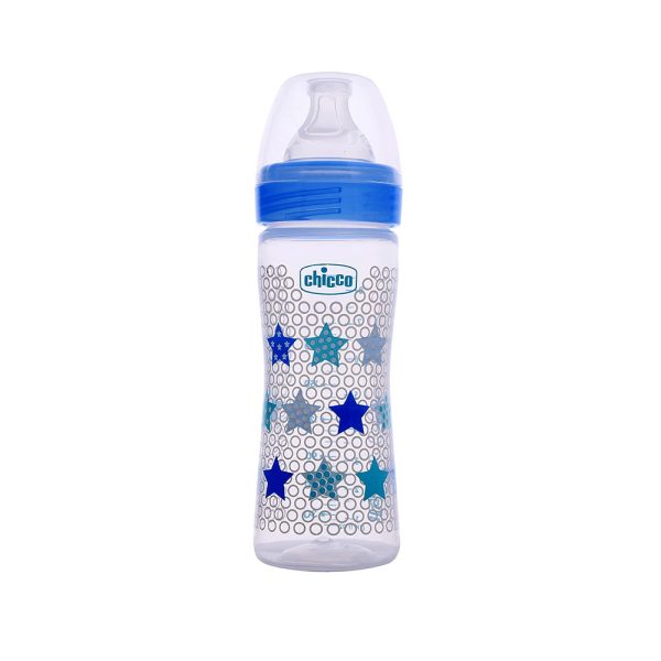 Chicco Well-Being Feeding Bottle 250 ml - Blue