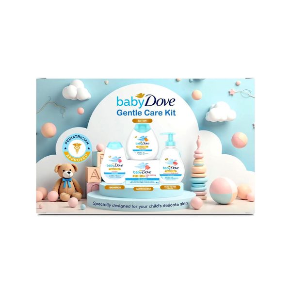Dove Rich The Ultimate Baby Moisture Kit – Hypoallergenic Wash, Shampoo, Lotion, & Soap Bar