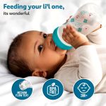 LuvLap Essential Slim Neck Feeding Bottle – 125ml – Green - Image 2
