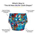 Basic For Baby Reusable Diaper - Pirate - Image 2