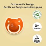 Rabbit Tusky Pacifier - M - 3m+ - Orange - Image 3