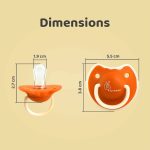 Rabbit Tusky Pacifier - M - 3m+ - Orange - Image 5