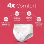 Nua Postpartum Comfort Pants 360° Protection For Heavy Flow (Pack of 5) - XXL-XXXL - Image 6