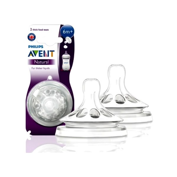Philips Avent Natural Baby Bottle Nipple, Fast Flow (6 M +)